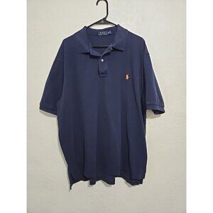 Mens Polo Ralph Lauren Size 2XL Golf Shirt Navy Pony preppy